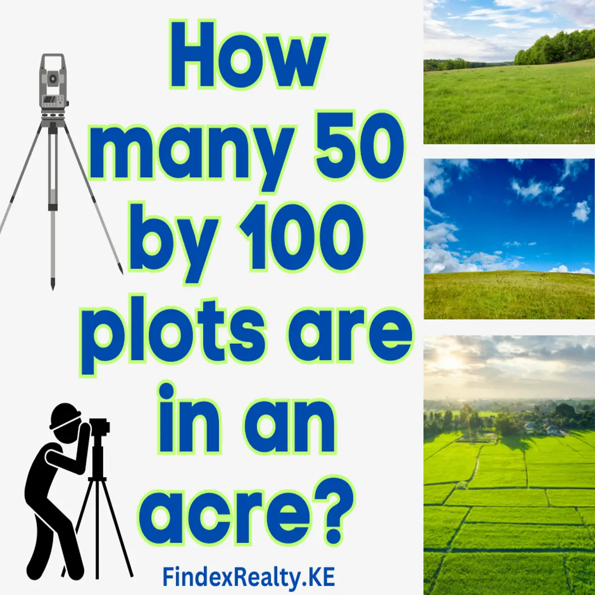 How many 50 by 100 plots are in an acre